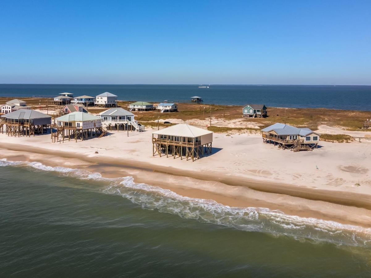 Marisol - Pet Friendly And Gulf Front! Enjoy The Large Deck With Amazing Views! Home Dauphin Island Zewnętrze zdjęcie